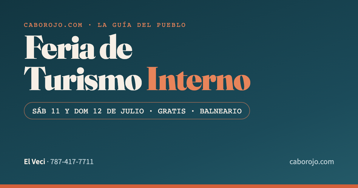 Feria de Turismo Interno 2026: llega a Boquerón, Cabo Rojo